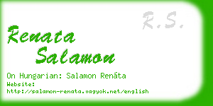 renata salamon business card